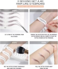 Wenkbrauw Sjabloon - Waterproof - Sjabloon - Stempel - Eyebrow Tattoo Sticker -Mooi Leven 1019x1200 8