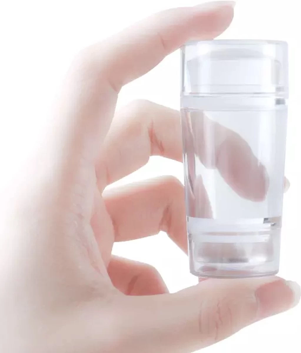 Merkloos Jinius ® - Nagelstempel Doorzichtig - Dubbele Siliconen Gel Stamper - French Manicure Tip Stempel - Nagelstempel Met Schraper - Nail Art Jelly Stamp - Nagel Stempel Kussen 6 Merkloos Jinius ® - Nagelstempel Doorzichtig - Dubbele Siliconen Gel Stamper - French Manicure Tip Stempel - Nagelstempel Met Schraper - Nail Art Jelly Stamp - Nagel Stempel Kussen - Afbeelding 4