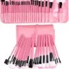 Merkloos Make-up Kwasten | Make-up Geschenksets | Oogschaduw Borstel | Contourborstel | Wenkbrauw Borstel | Oogpotlood | 24-delig | Met Etui | Roze | Able & Borret -Mooi Leven 1043x1200 4