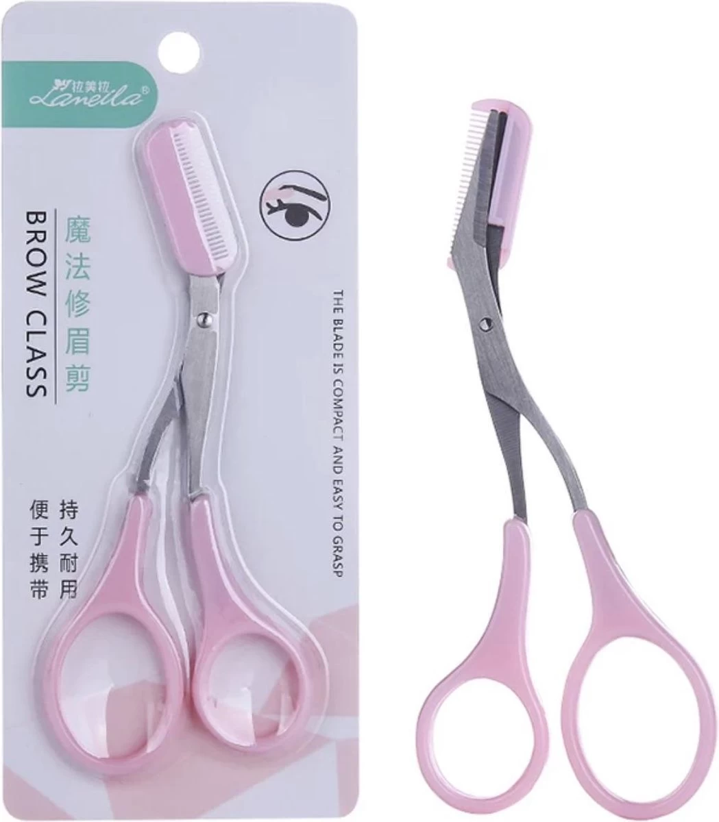 Without Lemons | Wenkbrauwschaar | Wenkbrauw Trimmer | Browshaper | BeautyTool | Gezichts Schaar | Dames| Ontharing | Design | Roze 5 Without Lemons | Wenkbrauwschaar | Wenkbrauw Trimmer | Browshaper | BeautyTool | Gezichts Schaar | Dames| Ontharing | Design | Roze - Afbeelding 3