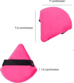 Merkloos Powder Puff - Beauty Blender - Powder Puff Driehoek - 5 Stuks - Hot Pink -Mooi Leven 1064x1200 4