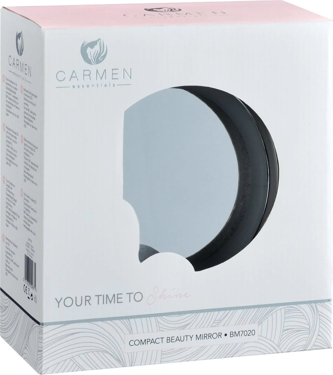 Carmen BM7020 - Make-upspiegel - Zilver 5 Carmen BM7020 - Make-upspiegel - Zilver - Afbeelding 3