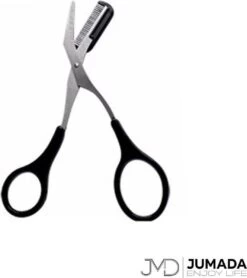 Merkloos Jumada's Wenkbrauwschaar - Wenkbrauw Trimmer - Wenkbrauwkam - Zwart