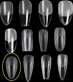 Royala 109 - Oval Almond Binnen En Buiten Full Frosted - Full Cover - Nageltips - Nepnagels - Plaknagels - In Assortimentsbox - 120 Stuks 12 Maten - Voor Gellak Acrylnagellak En PolyGel Nagels - Royala Frosted Tips Line -Mooi Leven 1075x1200 4