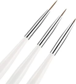 Merkloos Nail Art 3 Witte Penselen - Kwast - Eyelinerkwast - Liner - Brush - Fineliner - Totaal 3 Kwasten -Mooi Leven 1080x1200 4