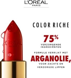L’Oréal Paris Make-Up Designer Color Riche Satin Lipstick - 231 Sepia Silk - Nude - Verzorgende Lippenstift Met Arganolie Voor Een Comfortabel Gevoel - 4,54 Gr -Mooi Leven 1085x1200