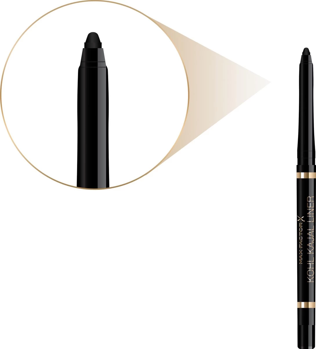Max Factor Kohl Kajal Automatic Oogpotlood - 001 Black 10 Max Factor Kohl Kajal Automatic Oogpotlood - 001 Black - Afbeelding 8