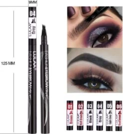 LULAA Microblade Pen - BRUIN - Watervaste Microblading Wenkbrauwpen - Waterproof Tattoo Pen - Make Up - Eyebrow Blading -Mooi Leven 1106x1200 2