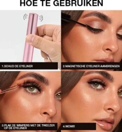 Merkloos Magnetische Wimpers - Open Oog - Magnetische Nep Wimpers Met 2 Magnetic Eyeliners En Applicator - Valse Wimpers - Magnetic Lashes - Magnetische Wimpers Set -Mooi Leven 1107x1200 4