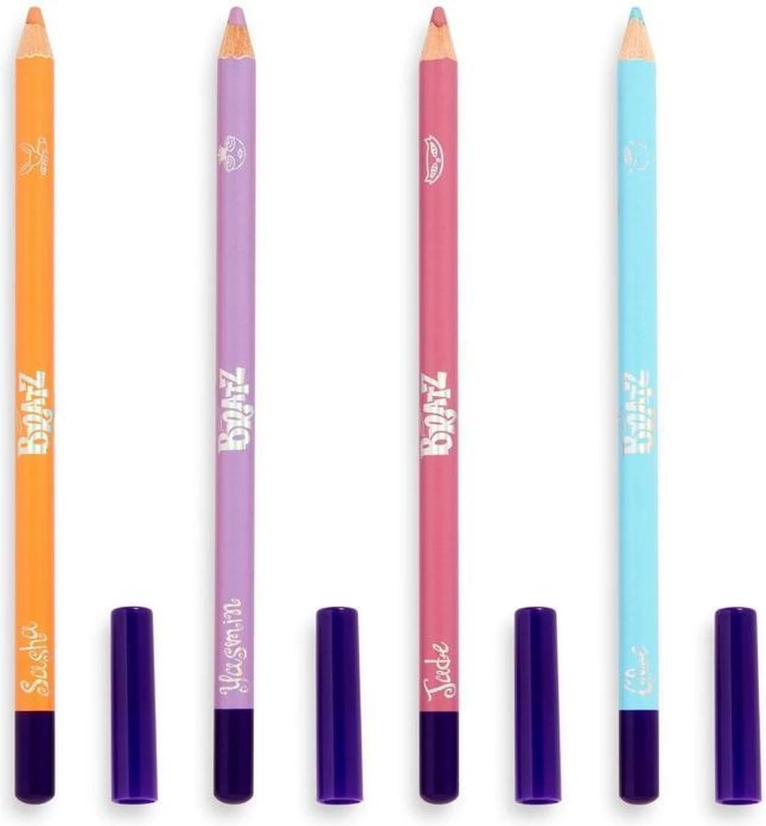 Makeup Revolution X Bratz Kohl Liner Set - Eyeliner/Oogpotlood Set - Pastel Lila, Roze, Oranje & Blauw 3 Makeup Revolution X Bratz Kohl Liner Set - Eyeliner/Oogpotlood Set - Pastel Lila, Roze, Oranje & Blauw