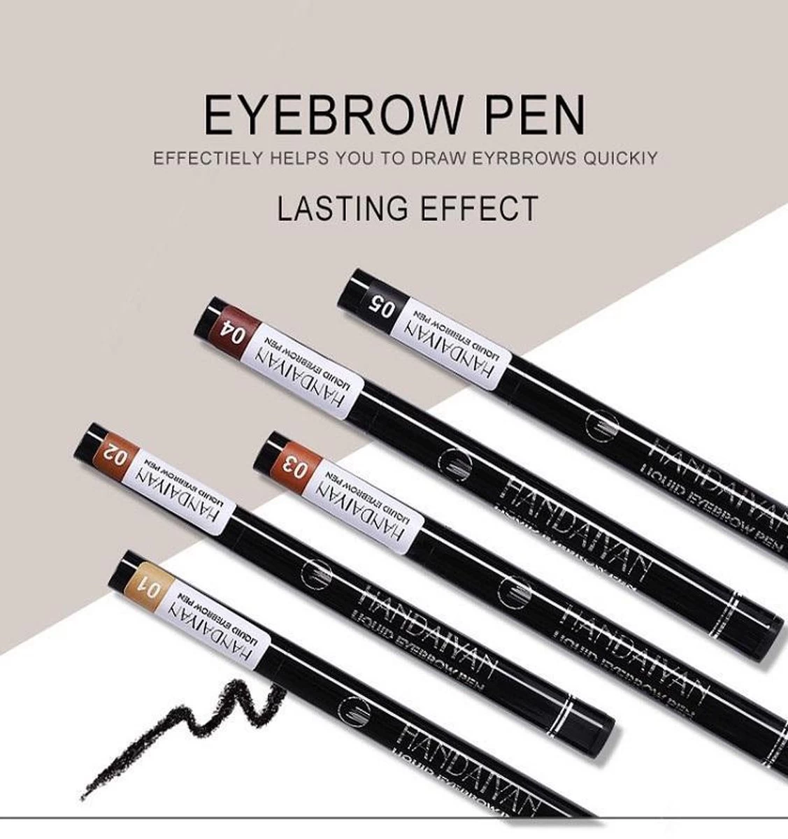 Joya Beauty® Microblading Eyebrow Tattoo Pen | Waterproof Tattoo Wenkbrauw Pen |Wenkbrauwpen | Kleur 4: Bruin 7 Joya Beauty® Microblading Eyebrow Tattoo Pen | Waterproof Tattoo Wenkbrauw Pen |Wenkbrauwpen | Kleur 4: Bruin - Afbeelding 5