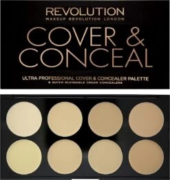 Makeup Revolution Cover & Conceal Cream Palette - Light 13 Makeup Revolution Cover & Conceal Cream Palette - Light -Mooi Leven 1131x1200 1