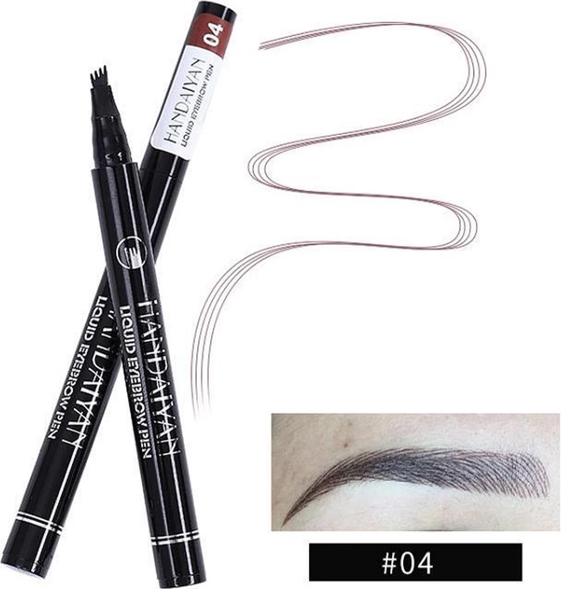 Joya Beauty® Microblading Eyebrow Tattoo Pen | Waterproof Tattoo Wenkbrauw Pen |Wenkbrauwpen | Kleur 4: Bruin 3 Joya Beauty® Microblading Eyebrow Tattoo Pen | Waterproof Tattoo Wenkbrauw Pen |Wenkbrauwpen | Kleur 4: Bruin