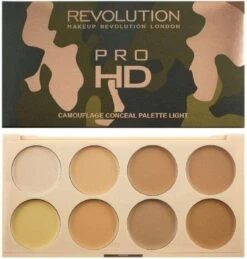 Makeup Revolution Pro HD Camouflage Cream Concealer Palette - Light -Mooi Leven 1145x1200