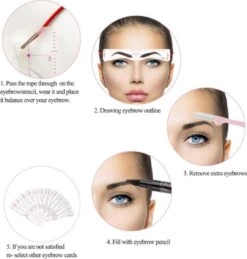 DW4Trading Wenkbrauw Sjabloon - Luxe Uitvoering - 12 Stuks 10 DW4Trading Wenkbrauw Sjabloon - Luxe Uitvoering - 12 Stuks -Mooi Leven 1145x1200 4