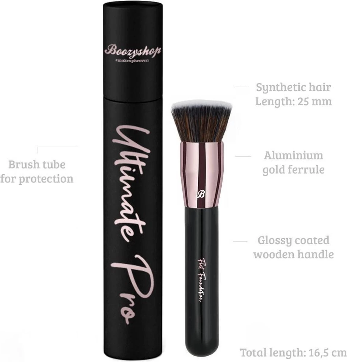 Boozyshop Ultimate Pro UP17 Flat Foundation Brush 4 Boozyshop Ultimate Pro UP17 Flat Foundation Brush - Afbeelding 2