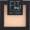 Maybelline Fit Me Matte + Poreless Compact Poeder - 104 Soft Ivory -Mooi Leven 1152x1200