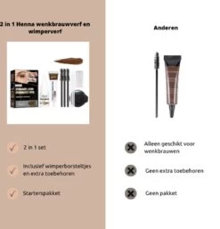 2 In 1 - Henna Wenkbrauwverf En Wimperverf - Bruin - Henna Brows - DIY Henna Brows Kit - Starterspakket -Mooi Leven 1152x1200 5