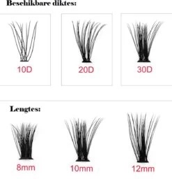 Individual Lashes | 120 Individuele Wimpers | 30D | Mix 8MM 10MM 12MM Combo | Sparkolia -Mooi Leven 1158x1200 11