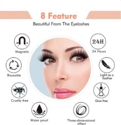 Diamond | M5 Bekend Van TikTok | GRATIS Spiegeldoosje | Magnetische Wimpers Met Eyeliner | Nep Wimpers | Magnetic Eyelashes | HERBRUIKBAAR | CADEAU -Mooi Leven 1164x1200 3