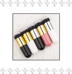 Merkloos EPIN | Poederkwast | Foundation Kwast | Powder Brush | Make-up Kwast | Zwart Met Zilver -Mooi Leven 1164x1200 9