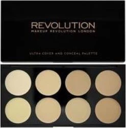 Makeup Revolution Cover & Conceal Cream Palette - Light 15 Makeup Revolution Cover & Conceal Cream Palette - Light -Mooi Leven 1177x1200 1