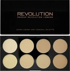Makeup Revolution Cover & Conceal Cream Palette - Light 12 Makeup Revolution Cover & Conceal Cream Palette - Light -Mooi Leven 1179x1200 2