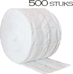Merkloos Celstof Doekjes / Celstof Deppers 500 Stuks, Pluisvrij! Ook Voor Voor Het Verwijderen Van De Gel Lak / Gellak / Gelpolish / Shellac / Gelnagellak, Nagellak, Reinigen Van De Penselen, Kwasten, Vijlen, Desinfecteren Van De Nagels.