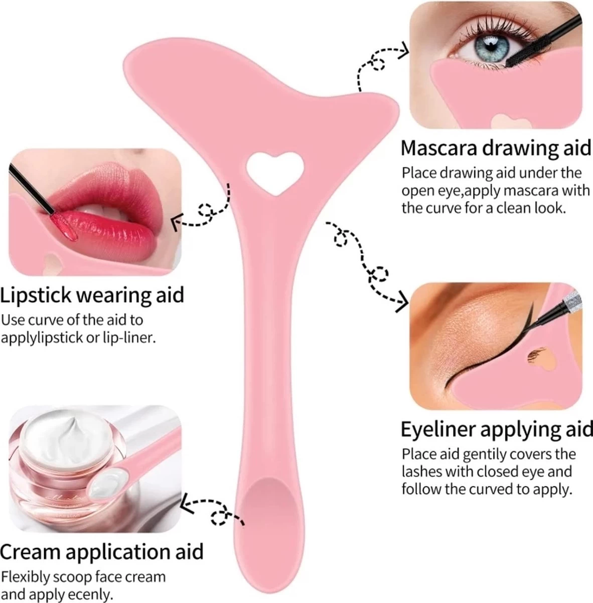 Merkloos Make-up - Eyeliner - Eyeliner Hulp - Applicator - Make-up Kwasten - Eye Liner Tool - Make-up Hulp - Multifunctionele Eyeliner Hulp 4 Merkloos Make-up - Eyeliner - Eyeliner Hulp - Applicator - Make-up Kwasten - Eye Liner Tool - Make-up Hulp - Multifunctionele Eyeliner Hulp - Afbeelding 2