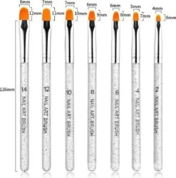 GUAPÀ - Gel Penselen Set Zilver - 7 Stuks - High Quality Gel & Nail Art Brush -Mooi Leven 1185x1200 10
