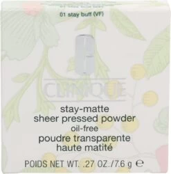 Clinique - STAY MATTE SHEER Powder 01-stay Buff 7.6 Gr -Mooi Leven 1185x1200 2