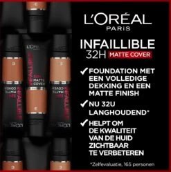 L’Oréal Paris Infallible 32H Matte Cover Foundation - 200 - Foundation Met Een Volledige Dekking En Een Matte Finish - 30 Ml -Mooi Leven 1189x1200 3