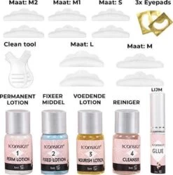 Iconsign Nieuwste Upgraded Wimper Lifting Set - Lash Lift Set Met Extra Sterke Lijm– Lashlift - Nieuw In 2021 - Permanent En Fixatietijd Slechts 12-15 Minuten - Vernieuwde Wimperlifting Set – Lash Lift Kit - Uitgebreide Versie 25 Delig -Mooi Leven 1191x1200 12