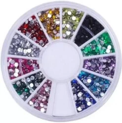 Nail Art Voordeel Set Rhinestones Zilver + Diverse Kleuren - 1200 Stuks - Strass Nagel Steentjes / Nagel Diamantjes / Nail Art -Mooi Leven 1192x1200 13