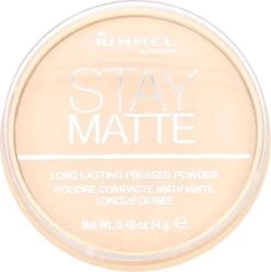 Rimmel London Stay Matte Pressed Powder - 001 Transparent - Powder -Mooi Leven 1195x1200 1