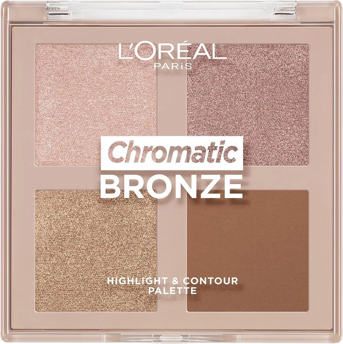 L'Oréal Paris Chromatic Bronze Highlighting & Contour Palette 9 L'Oréal Paris Chromatic Bronze Highlighting & Contour Palette - Afbeelding 7