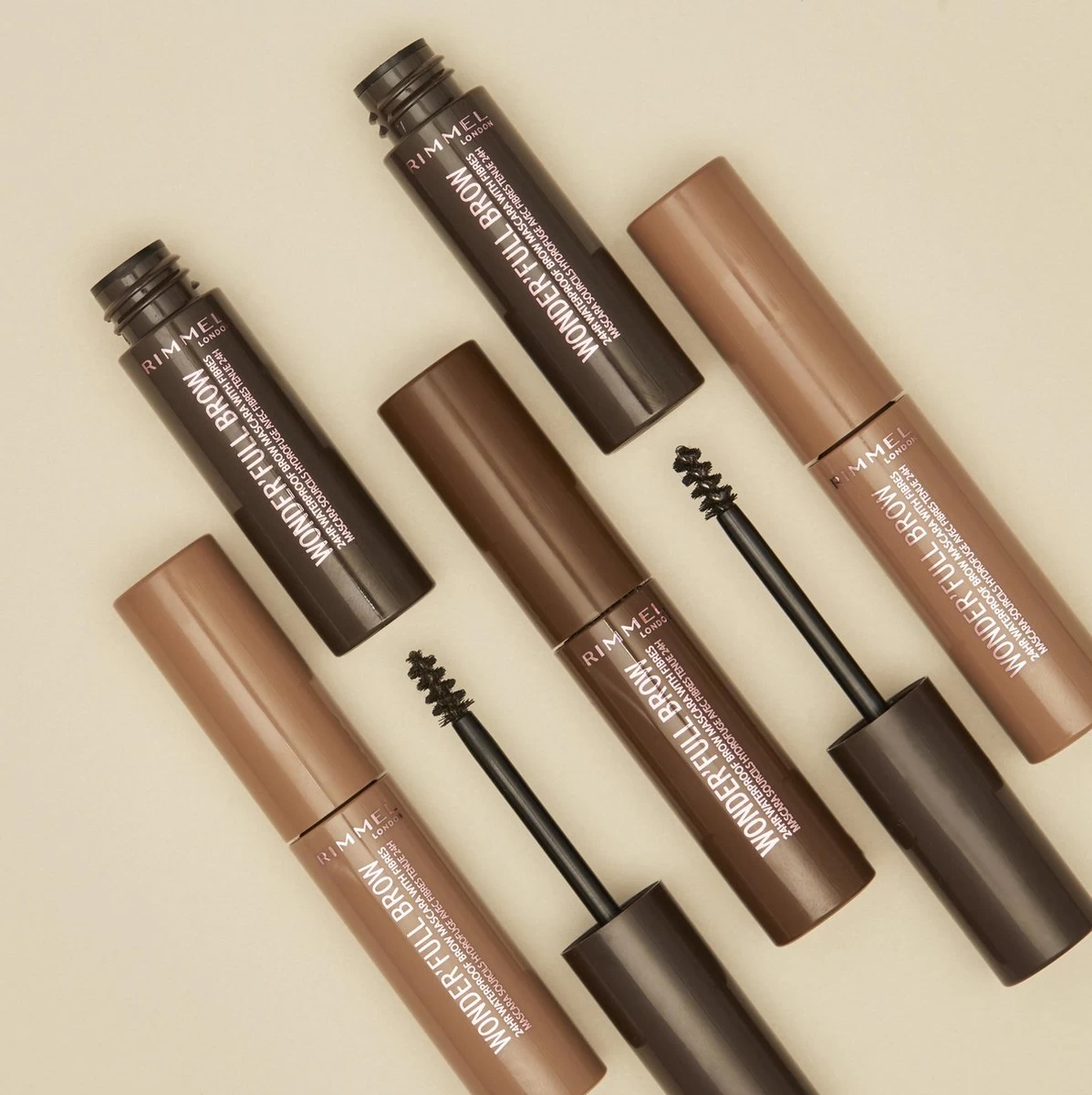 Rimmel London Wonder'full 24 Hour Brow Mascara - Wenkbrauwgel - 003 Dark Brown 5 Rimmel London Wonder'full 24 Hour Brow Mascara - Wenkbrauwgel - 003 Dark Brown - Afbeelding 3