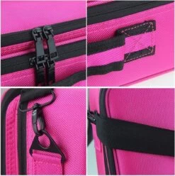 Cosmetica Koffer - Make-up Koffer Met Verstelbare Vakken - Visagie En Nagelstyliste Beauty Koffer - 35x25x11CM - Roze -Mooi Leven 1197x1200 35