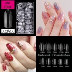 Joyage Nagel Tips Transparant Oval - 500 Stuks - Nagel Tips Transparant – Nageltips Voor Gelnagels – Nagel Tips Acryl – Transparante Nageltips – Transparante Nagels – Fake Nails Clear - Kunstnagels - Nepnagels -Mooi Leven 1197x1200 45