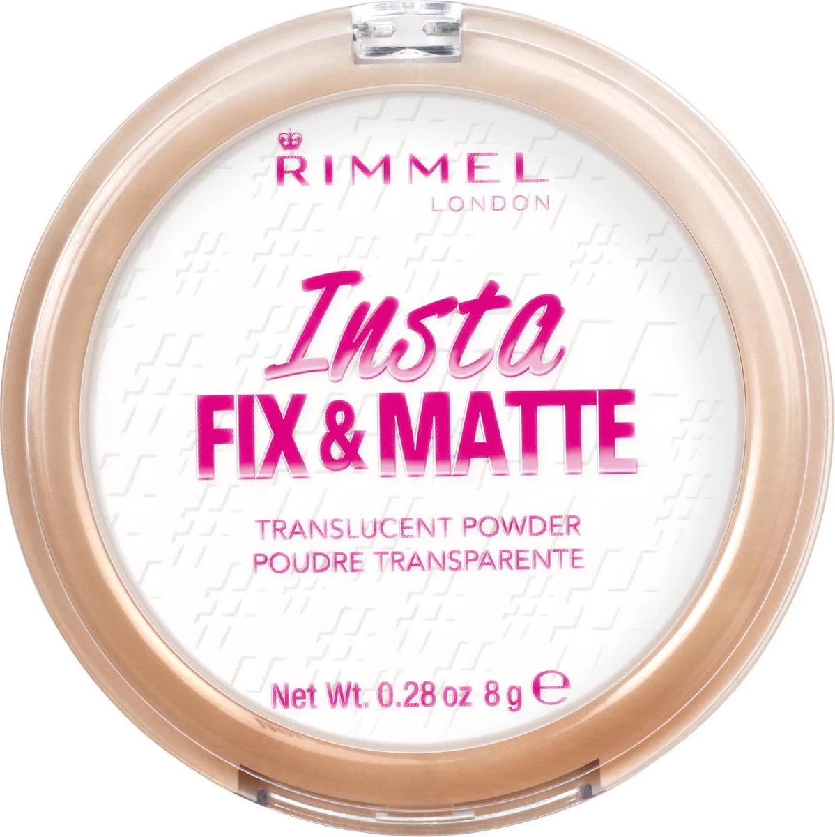 Rimmel London Insta Fix & Matte Make-uppoeder - 01 Clear 14 Rimmel London Insta Fix & Matte Make-uppoeder - 01 Clear - Afbeelding 12