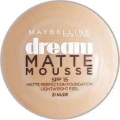 Maybelline Dream Matte Mousse Foundation - 21 Nude -Mooi Leven 1198x1200 4