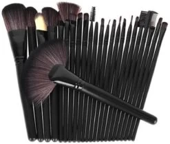 Make-up Kwasten Set - Professionele Kwasten - 24-delig Met Tasje - Cosmetica Kwasten - Zwart - Rheme 23 Make-up Kwasten Set - Professionele Kwasten - 24-delig Met Tasje - Cosmetica Kwasten - Zwart - Rheme -Mooi Leven 1200x1017