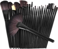Professionele 24-Delige Make-Up Kwastenset - Cosmetica Visagie Makeup Kwasten Set - Mascara/Oogschaduw/Concealer/Foundation/Blush/Eyeliner/Highlighter/Poederkwast Beauty Brush - Contourkwast Make Up Brushes Borstels Penselen - Met Luxe Opberg Etui 17 Professionele 24-Delige Make-Up Kwastenset - Cosmetica Visagie Makeup Kwasten Set - Mascara/Oogschaduw/Concealer/Foundation/Blush/Eyeliner/Highlighter/Poederkwast Beauty Brush - Contourkwast Make Up Brushes Borstels Penselen - Met Luxe Opberg Etui -Mooi Leven 1200x1022 3