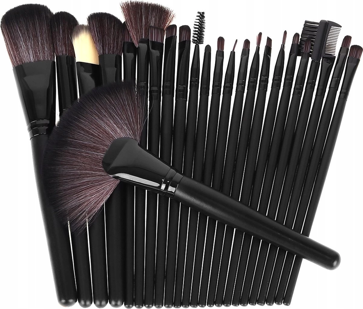 Professionele 24-Delige Make-Up Kwastenset - Cosmetica Visagie Makeup Kwasten Set - Mascara/Oogschaduw/Concealer/Foundation/Blush/Eyeliner/Highlighter/Poederkwast Beauty Brush - Contourkwast Make Up Brushes Borstels Penselen - Met Luxe Opberg Etui 6 Professionele 24-Delige Make-Up Kwastenset - Cosmetica Visagie Makeup Kwasten Set - Mascara/Oogschaduw/Concealer/Foundation/Blush/Eyeliner/Highlighter/Poederkwast Beauty Brush - Contourkwast Make Up Brushes Borstels Penselen - Met Luxe Opberg Etui - Afbeelding 4