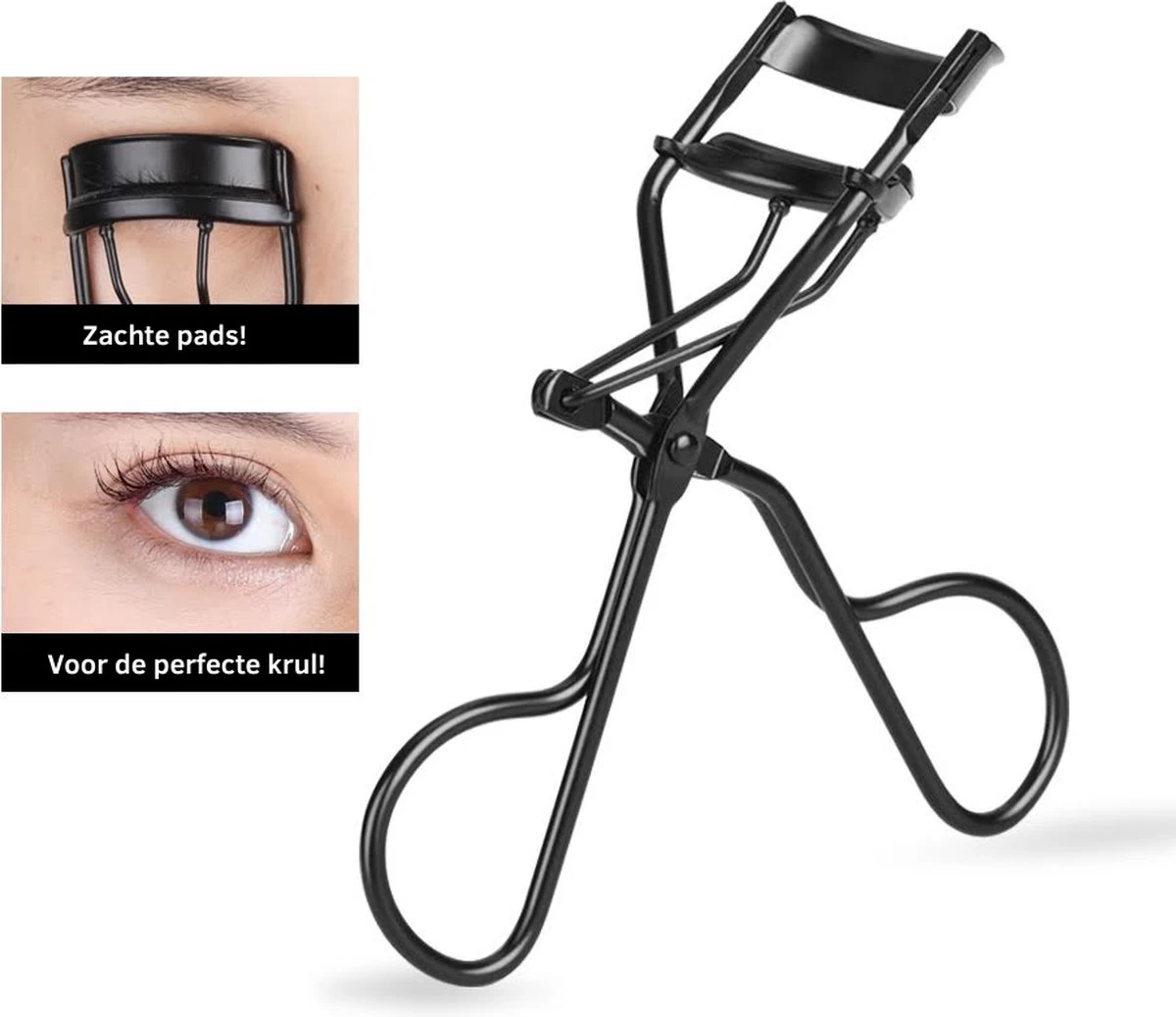 Merkloos Allsa - Wimperkruller Mat Zwart - Inclusief 4 Siliconen Pads - Wimperlifting - RVS 5 Merkloos Allsa - Wimperkruller Mat Zwart - Inclusief 4 Siliconen Pads - Wimperlifting - RVS - Afbeelding 3