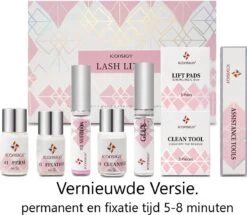 Merkloos Lash Lift Kit - Vernieuwde Wimperlifting Set - Wimperserums Met Wenkbrauw Gel - Lash Lift Set