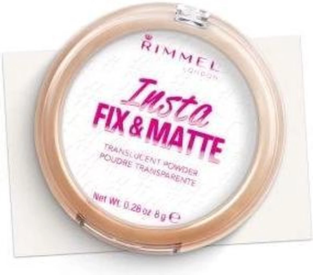 Rimmel London Insta Fix & Matte Make-uppoeder - 01 Clear 10 Rimmel London Insta Fix & Matte Make-uppoeder - 01 Clear - Afbeelding 8