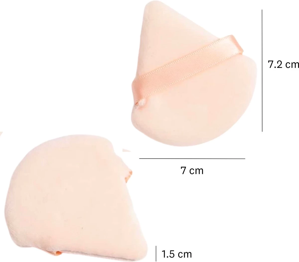 Merkloos Powder Puff Driehoek - Powder Puff - Beauty Blender - Powder Puff Triangle - 5 Stuks - Perzik 8 Merkloos Powder Puff Driehoek - Powder Puff - Beauty Blender - Powder Puff Triangle - 5 Stuks - Perzik - Afbeelding 6