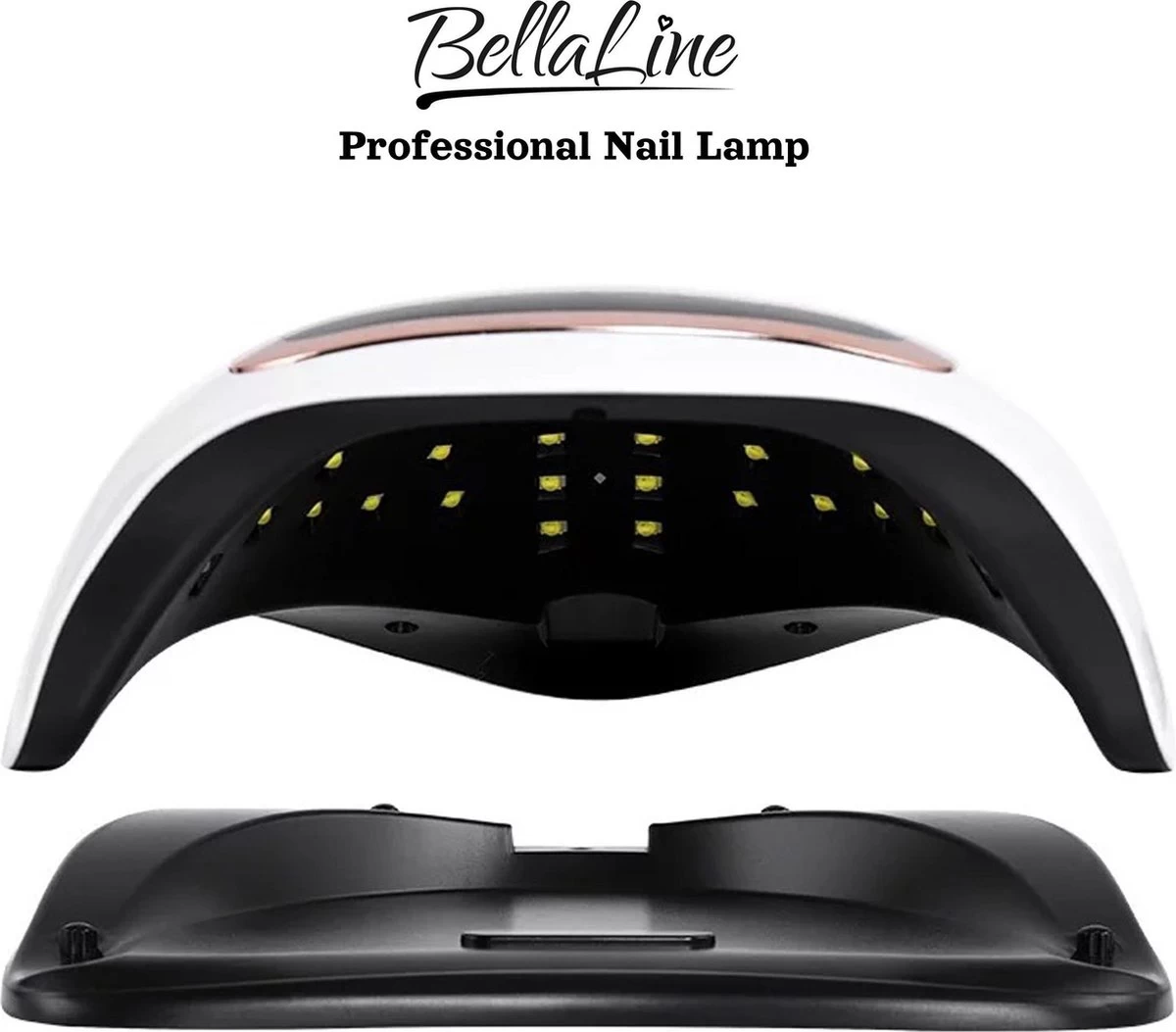 UV Nagel Lamp 168 Watt + 5 Gratis Vijlen - BellaLine - UV Led Nagellamp – Gel Nagel – Nagellak UV – Nageldroger – Salon – Sensor – Gellac - Acryl - Gelnagels – 42 Power Led – Professioneel – Krachtig – Manicure – Extra Lang Snoer - Pink - Pedicure 6 UV Nagel Lamp 168 Watt + 5 Gratis Vijlen - BellaLine - UV Led Nagellamp – Gel Nagel – Nagellak UV – Nageldroger – Salon – Sensor – Gellac - Acryl - Gelnagels – 42 Power Led – Professioneel – Krachtig – Manicure – Extra Lang Snoer - Pink - Pedicure - Afbeelding 4