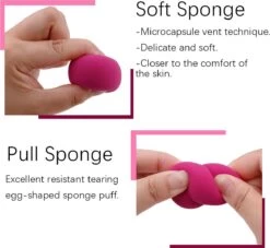 PD® - Make-up Spons - 2 Stuks - Roze - Beauty Blender - Blender Spons Voor Make-up - Foundation Blender - Make-up Ei -Mooi Leven 1200x1102 5